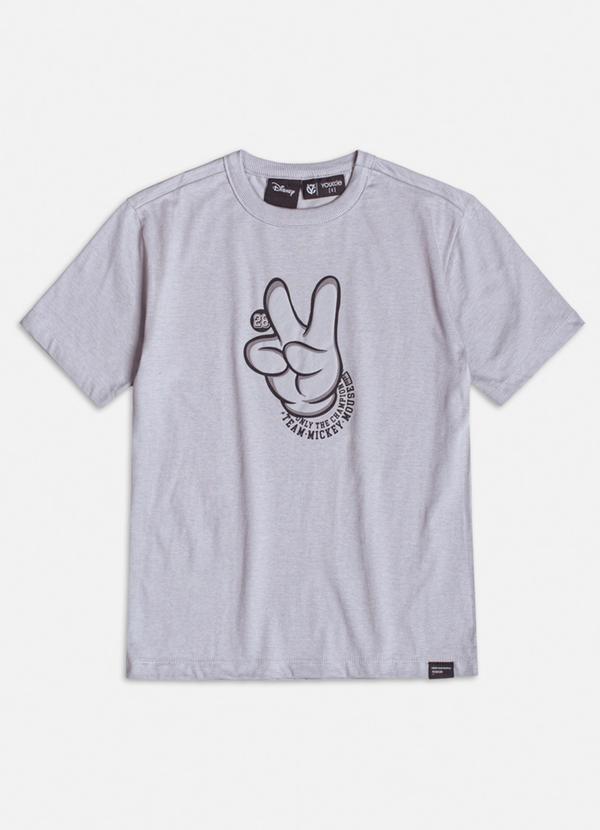 Youccie - Camiseta Cinza do Mickey Mouse Cinza