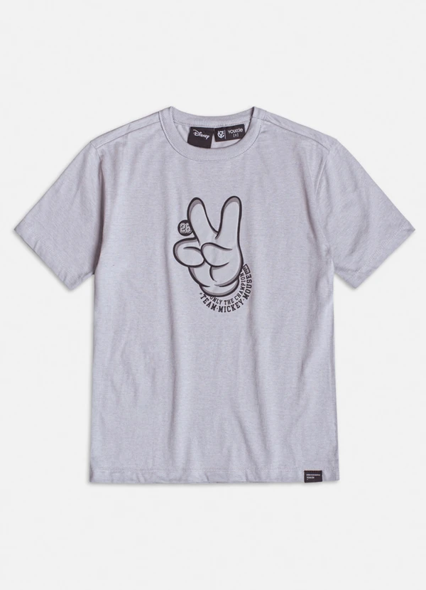 Youccie - Camiseta Cinza do Mickey Mouse Cinza