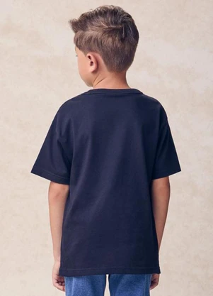 Youccie - Camiseta com Bordado de Lettering Preto - YOUCCIE