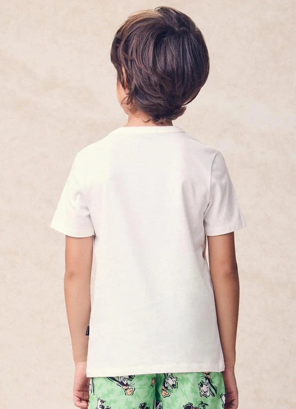 Youccie - Camiseta com Bordado do Mickey Branco 2
