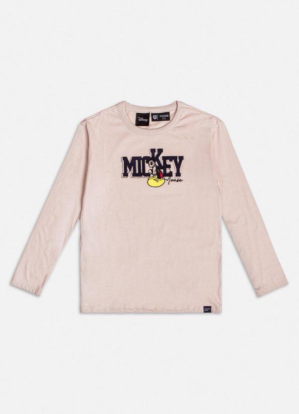 Youccie - Camiseta com Bordado do Mickey Off White 1