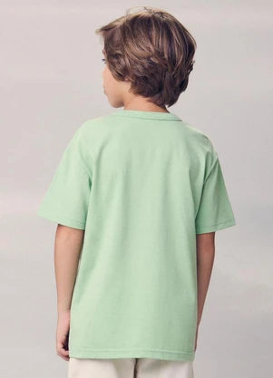 Youccie - Camiseta com Bordado do Mickey Verde - YOUCCIE