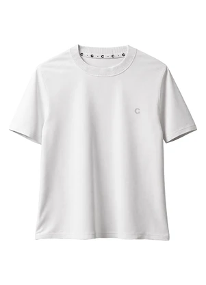 Carinhoso - Camiseta com Bordado em Pima Branco - CARINHOSO