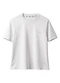 Carinhoso - Camiseta com Bordado em Pima Cáqui - variação: Branco