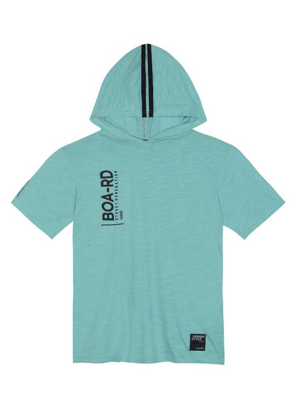 Hapier - Camiseta com Capuz Juvenil Masculina Verde