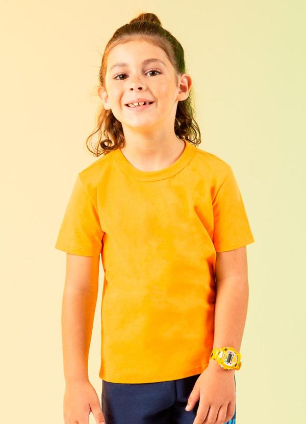 Cativa Kids - Camiseta com Design Básico Amarelo
