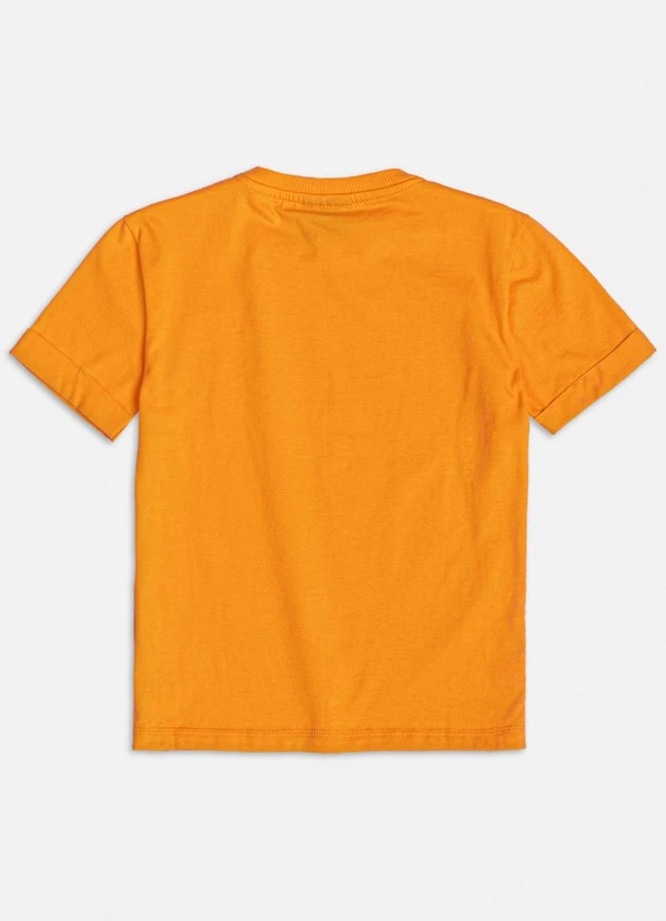 Youccie - Camiseta com Estampa de Lettering Laranja 4