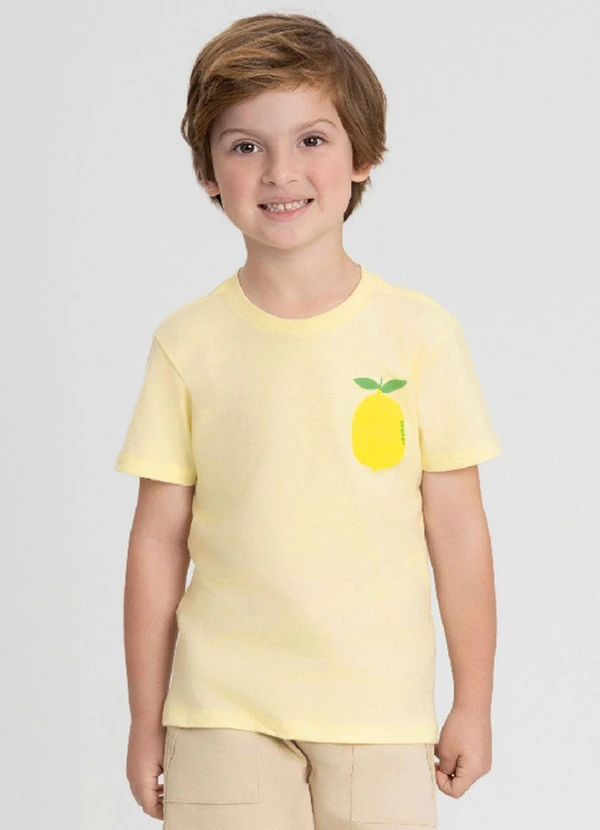 Up Baby - Camiseta com Estampa de Limão Up Baby Amarelo