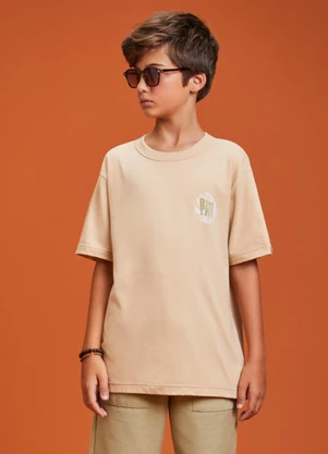 Youccie - Camiseta com Estampa Dino Trip Bege - YOUCCIE