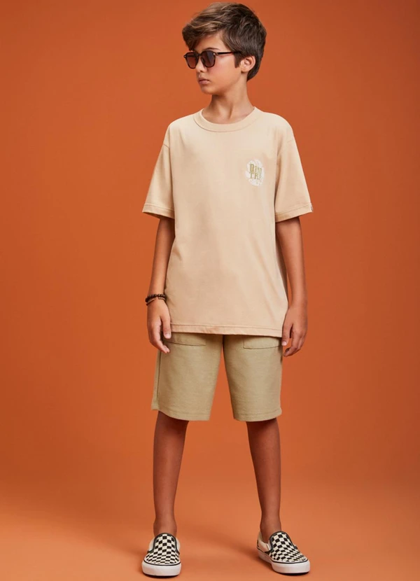 Youccie - Camiseta com Estampa Dino Trip Bege 3