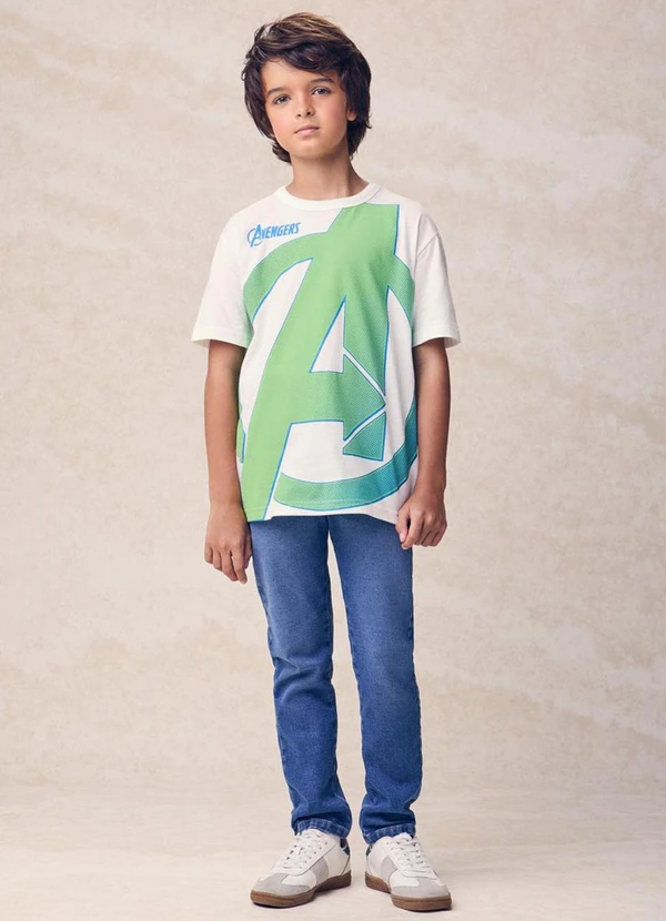 Youccie - Camiseta com Estampa do Avengers Branco 3