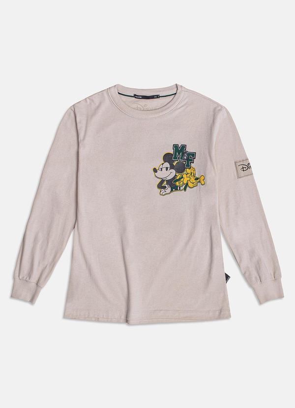 Youccie - Camiseta com Estampa do Mickey Branco