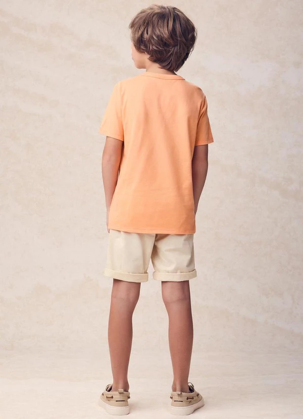 Youccie - Camiseta com Estampa em Lettering Laranja 4