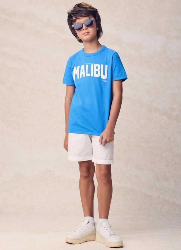 Youccie - Camiseta com Estampa Malibu Azul 3