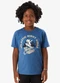 Rovi Kids - Camiseta com Estampa Meia Malha Infantil Marrom - variação: Azul