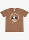 Rovi Kids - Camiseta com Estampa Meia Malha Infantil Marrom - variação: Marrom