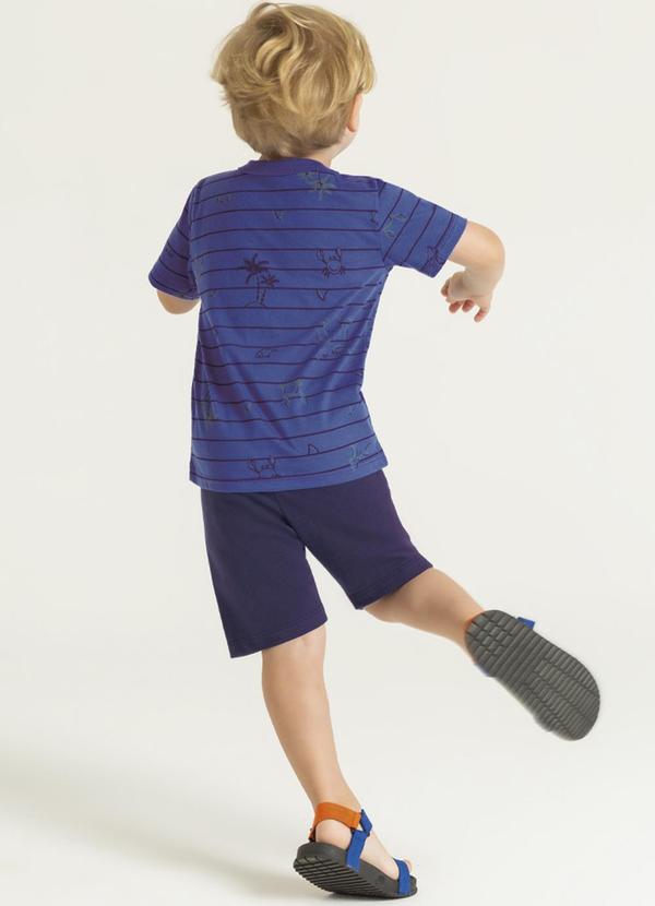 Cativa Kids - Camiseta com Estampa Rotativa Azul 4