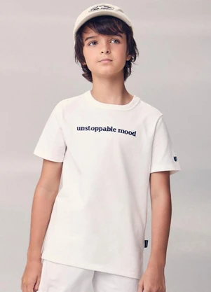 Youccie - Camiseta com Lettering Branco - YOUCCIE