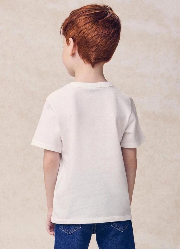 Youccie - Camiseta com Patch do Donald Duck Branco 2