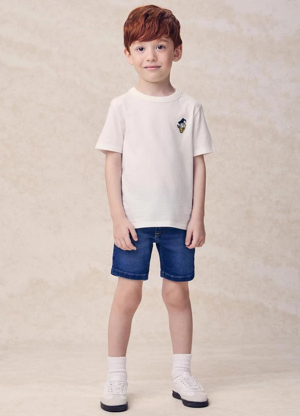 Youccie - Camiseta com Patch do Donald Duck Branco 3