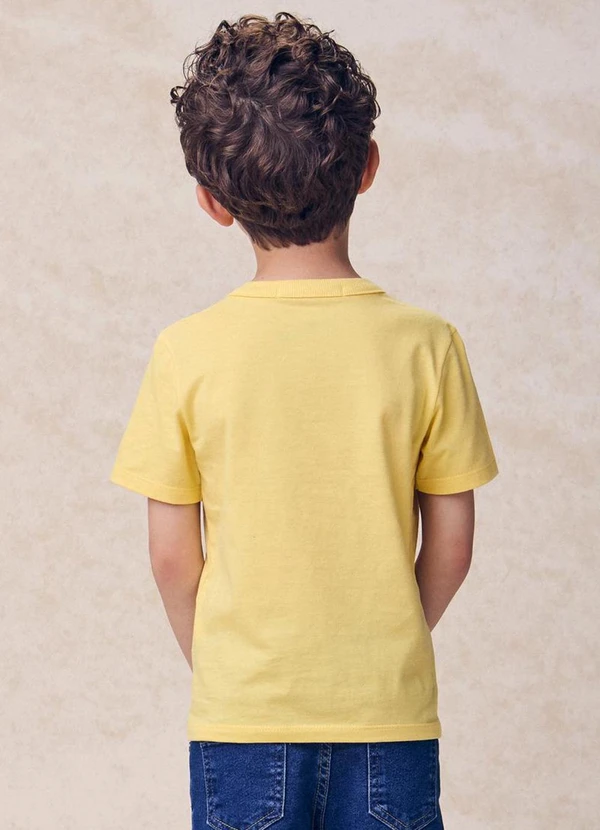 Youccie - Camiseta com Patch do Mickey Mouse Amarelo 2