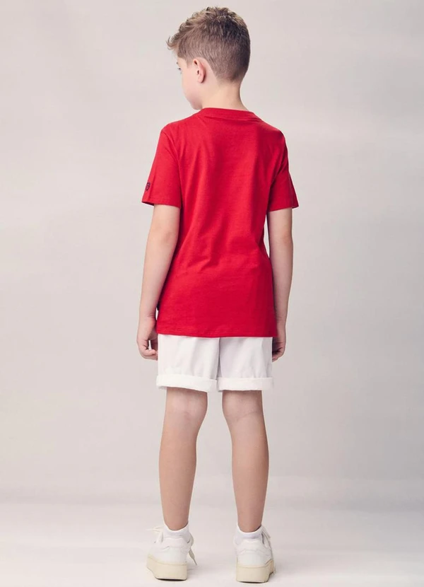 Youccie - Camiseta com Patch Vermelho 4