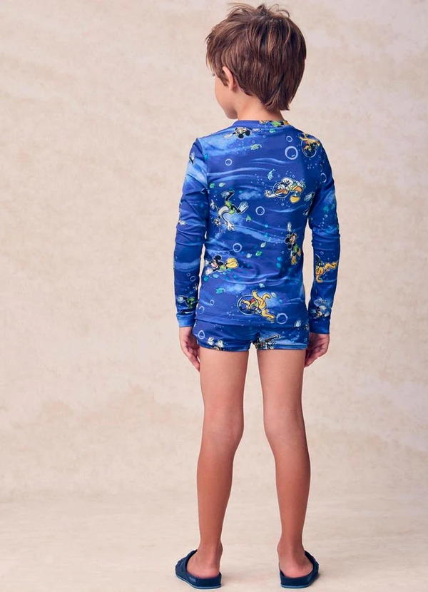 Youccie - Camiseta com Proteção Uv da Disney Azul 4