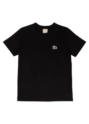 Tink Bink - Camiseta com Silk Preto - TINK BINK