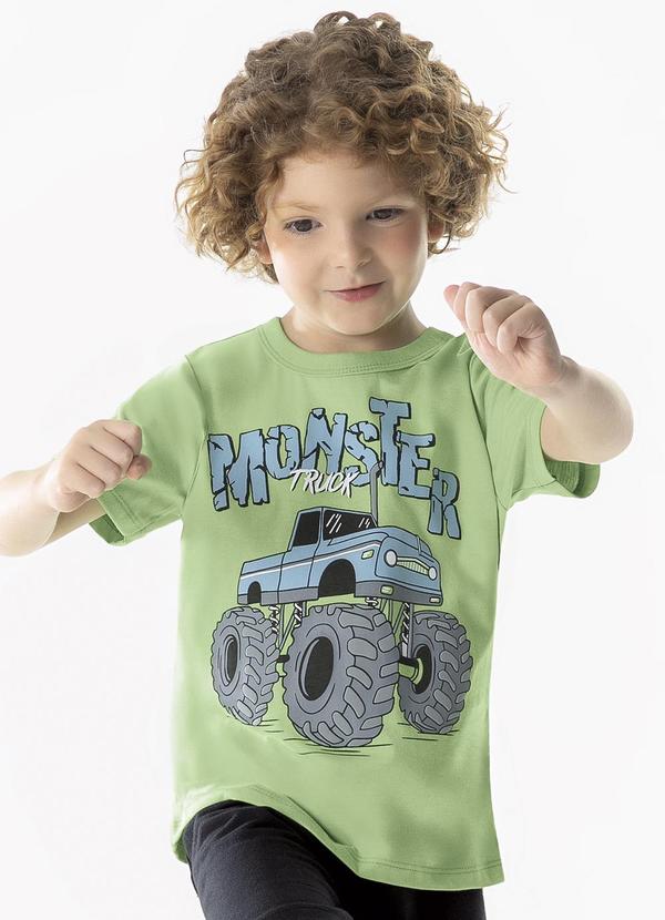 Cativa Kids - Camiseta Comfort com Relevo Verde