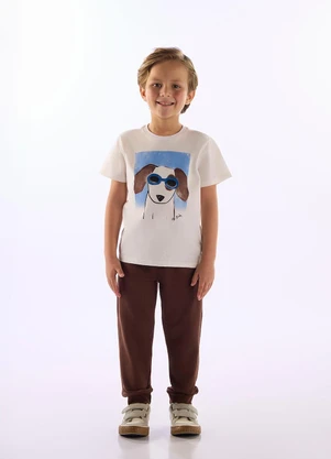 Up Baby - Camiseta Cool Puppy Branco - UP BABY