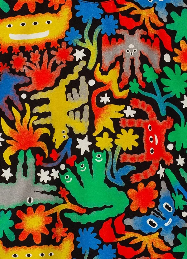 Bento - Camiseta de Malha Estampa Xtranha Preto 3