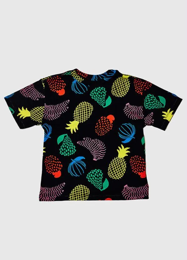 Bento - Camiseta de Menino Malh Popfruit Preto 2
