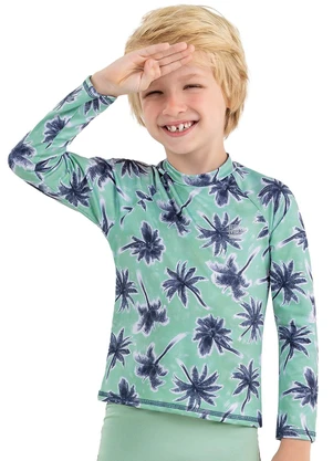Camiseta de Praia Infantil Estampada Elian (Verde) - ELIAN