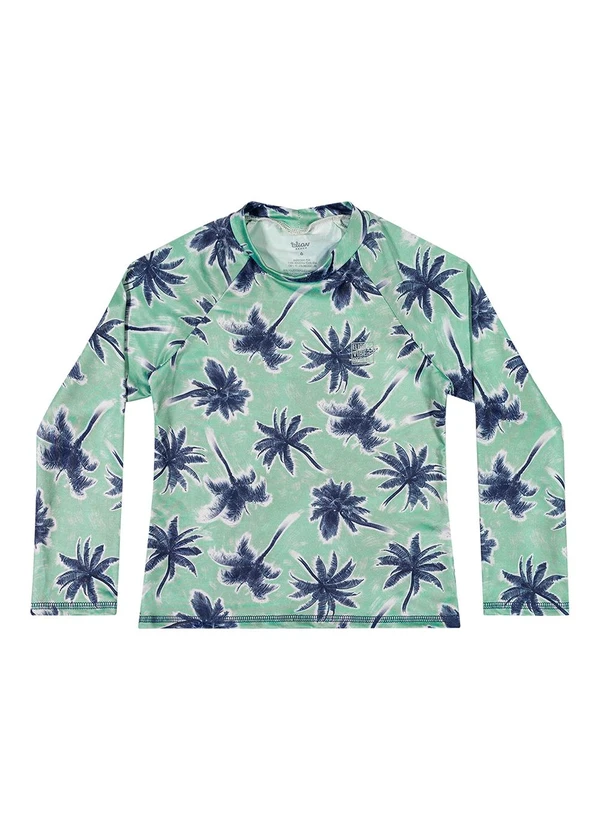 Elian - Camiseta de Praia Infantil Estampada Elian Verde 3