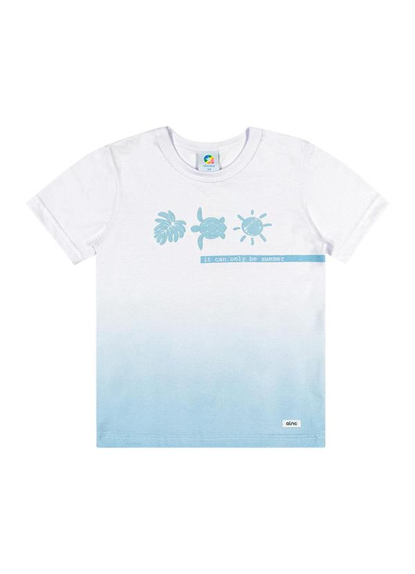 Alenice - Camiseta Dias de Praia e Sol Menino Branco 3