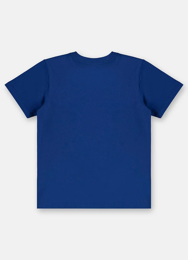 Up Baby - Camiseta Dinossauro em Algodão Azul 3