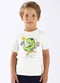 Up Baby - Camiseta Dinossauro em Algodão Branco - variação: Branco