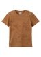 Malwee Kids - Camiseta Listrada em Malha Verde Menta - variação: Caramelo