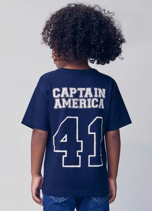 Youccie - Camiseta do Capitão América Marinho - YOUCCIE