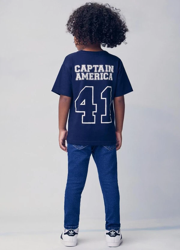 Youccie - Camiseta do Capitão América Marinho 4