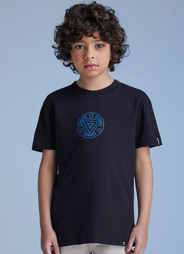 Youccie - Camiseta do Homem de Ferro Preto