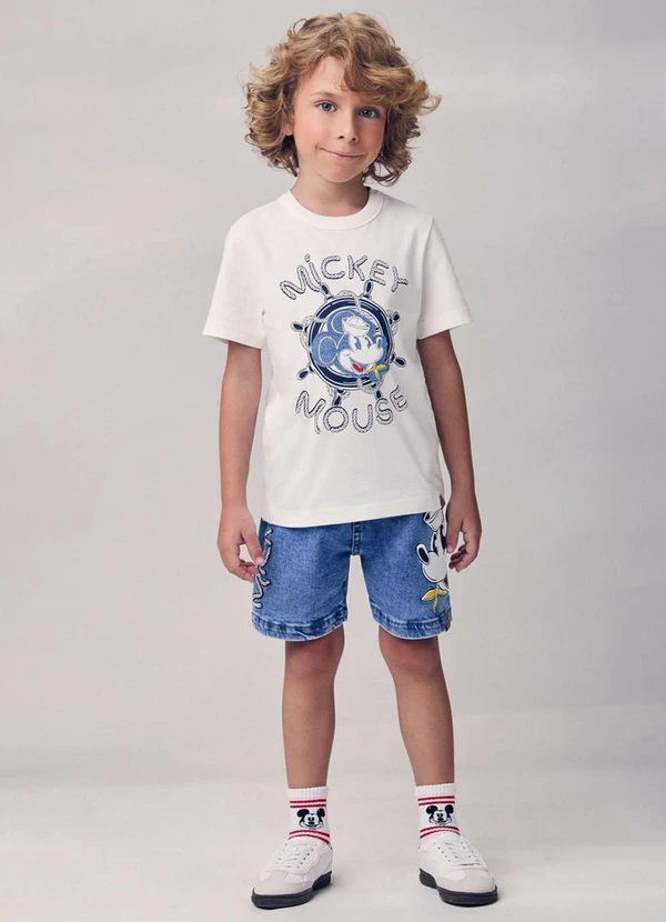 Youccie - Camiseta do Marinheiro Mickey Branco 3