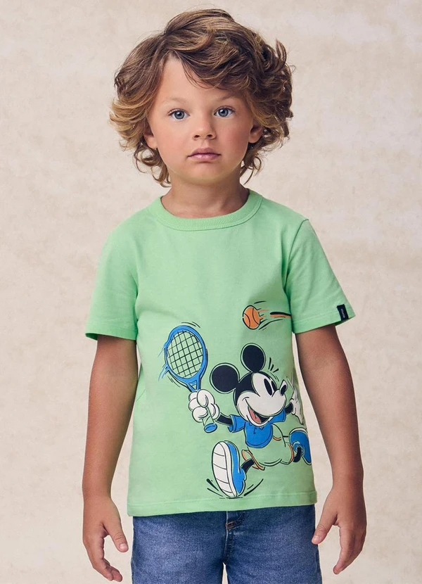 Youccie - Camiseta do Mickey e Goofy Esportistas Verde