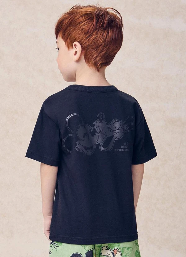 Youccie - Camiseta do Mickey e Pluto Preto 2