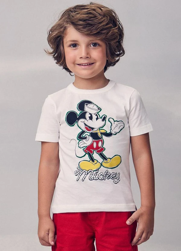 Youccie - Camiseta do Mickey Marinheiro Branco 1