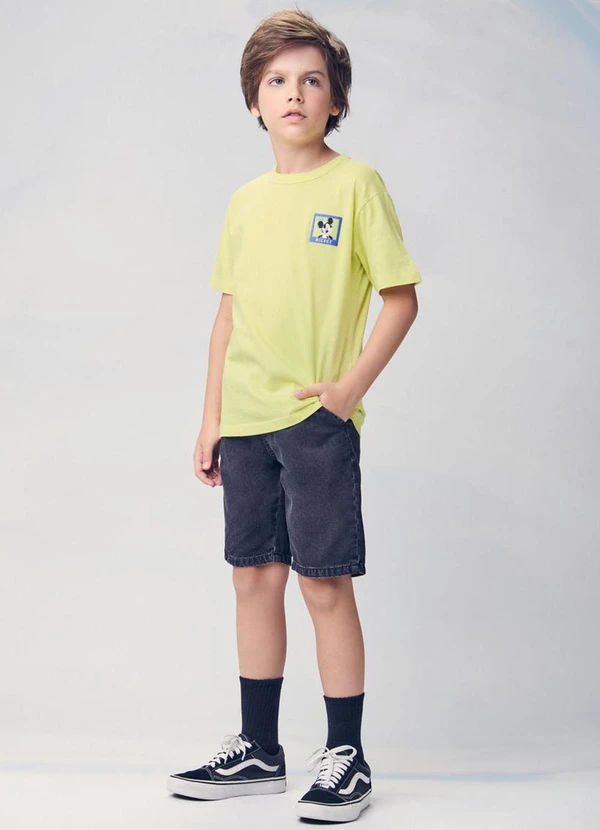 Youccie - Camiseta do Mickey Mouse Verde 3