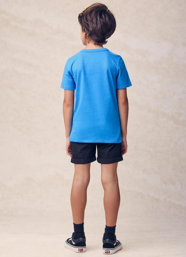 Youccie - Camiseta do Mickey Skatista Azul 4