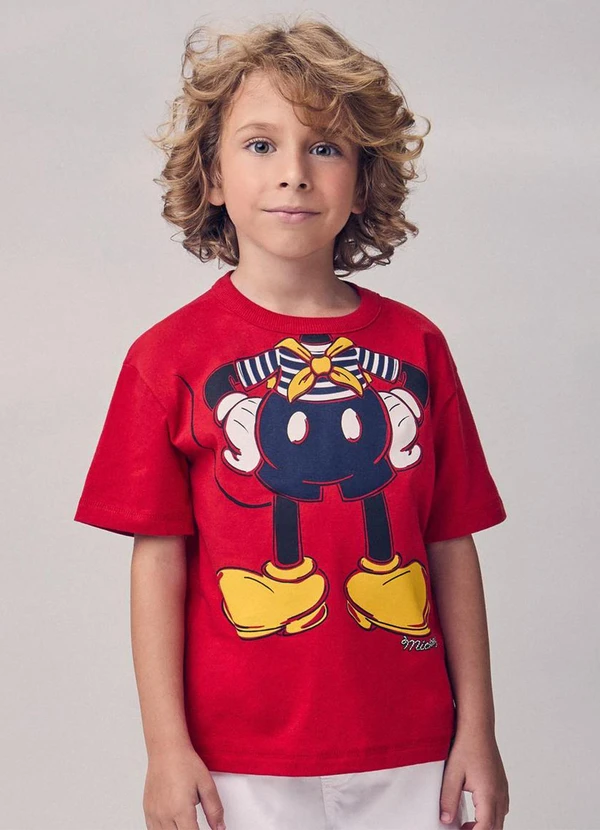 Youccie - Camiseta do Mickey Vermelho