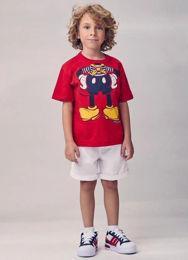 Youccie - Camiseta do Mickey Vermelho 3