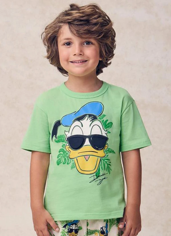 Youccie - Camiseta do Pato Donald Verde